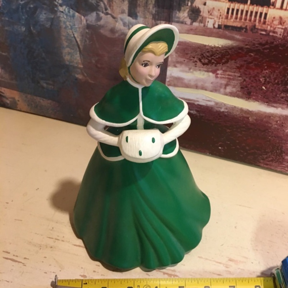 VTG Holland Mold Victorian Lady Figure Hand Painted Ceramic - Picture 7 of 9